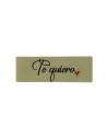 Étiquette en papier - Te Quiero (épais)