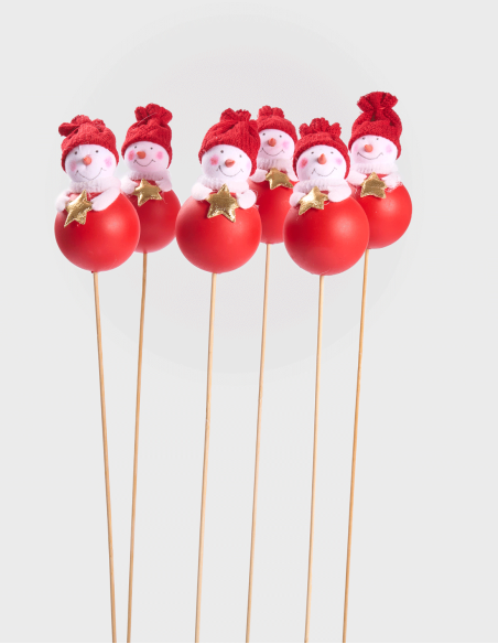 Pique Snowman Rouge