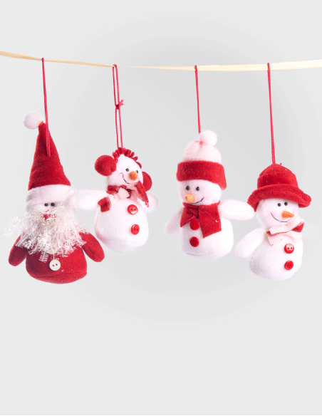 Muñecos colgantes Navidad