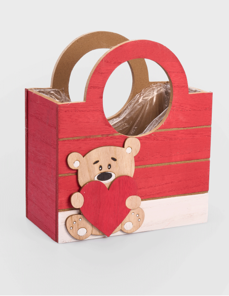 Boîte en Bois Teddy Bear (2 Unites)