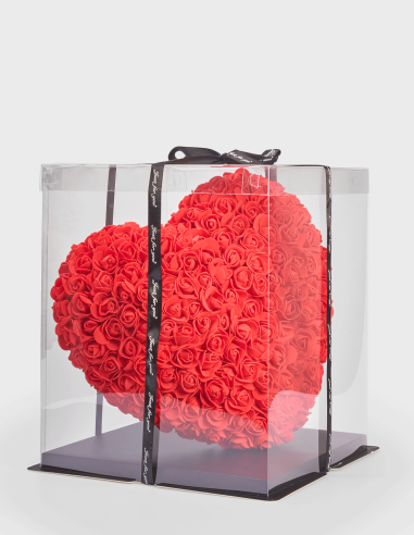 Coeur de Roses Mousse 35 Cm