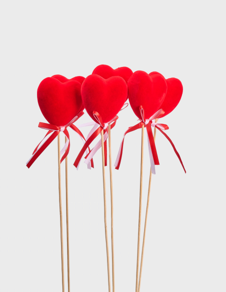 Pique Décoratif avec Coeur en Velours (Modèle B)