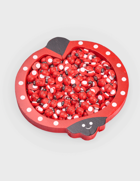 Mini Coccinelles Adhésives en Bois