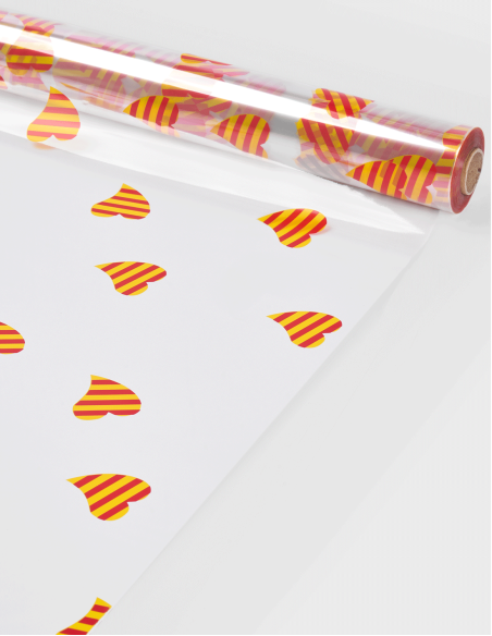 Cellophane Coeur Drapeau Senyera