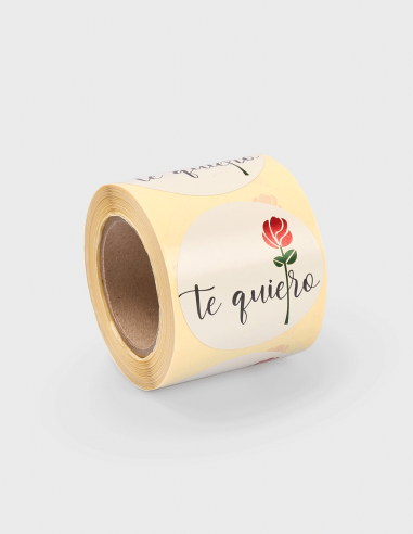 Étiquettes Adhésives Ronde Te quiero