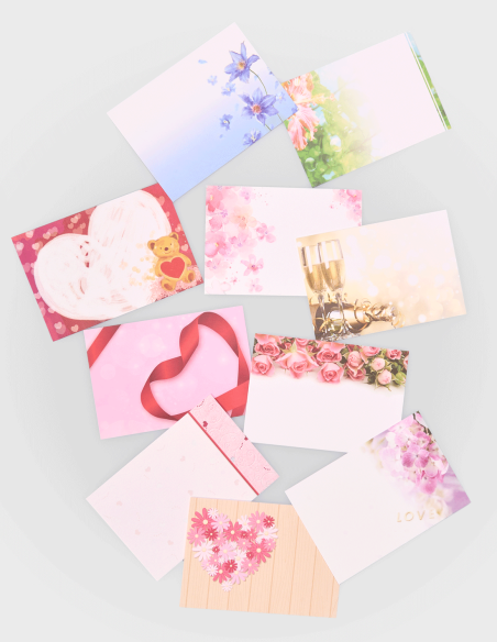 Cartes Simples Assorties 2, de forme rectangulaire.
