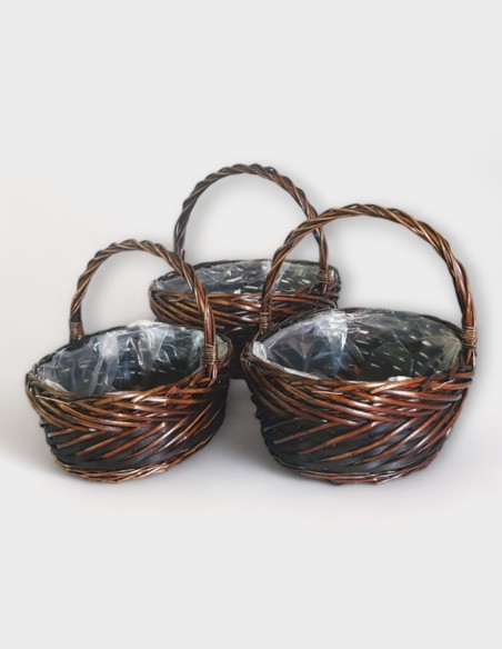 Lot de 3 paniers
