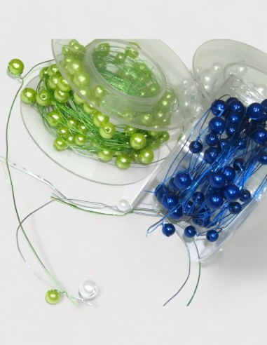 Perles décoratives sur fil  (9 m.)