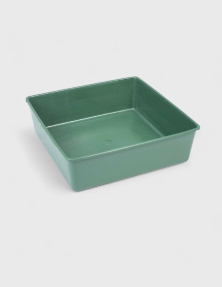 JARDINIÈRE CARRÉE, 2 BRIQUES DE MOUSSE , 23 x 23 X 7