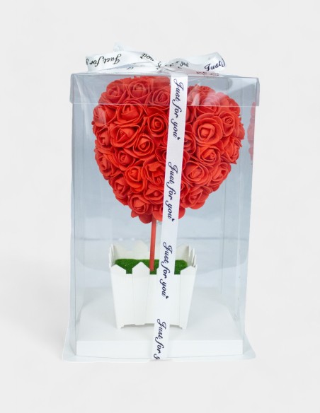 Pot de fleur coeur en mousse