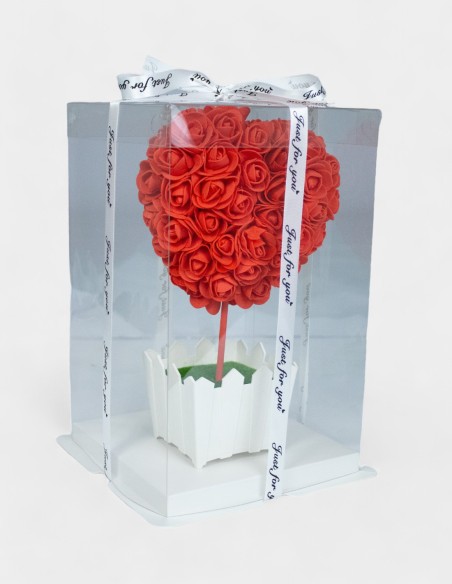 Pot de fleur coeur en mousse
