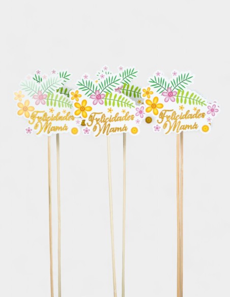 Pique Fleurs Felicidades Mamá