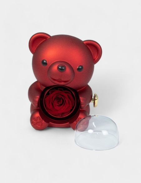 Ours avec Boîte et Rose
