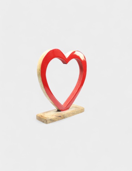 Coeur rouge avec base