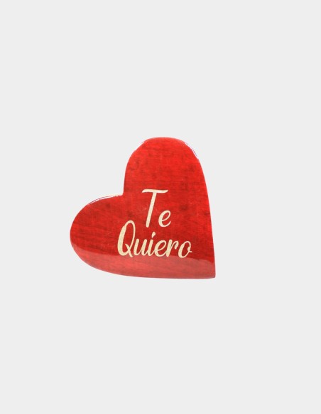 Ornement coeur en bois Te Quiero