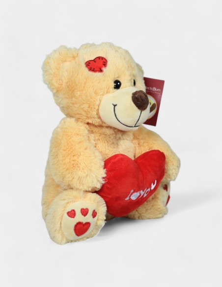Peluche avec Coeur Rouge