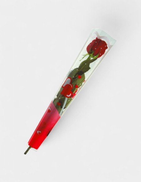 HOUSSES À ROSES MODÈLE FENÊTRE CŒUR, 50 cm x Ø 14 cm x Ø 5 cm