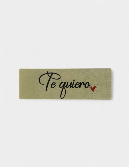 Étiquette en papier - Te Quiero (épais)