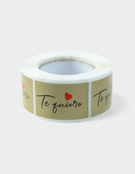 Étiquette en papier - Te Quiero (Fine)