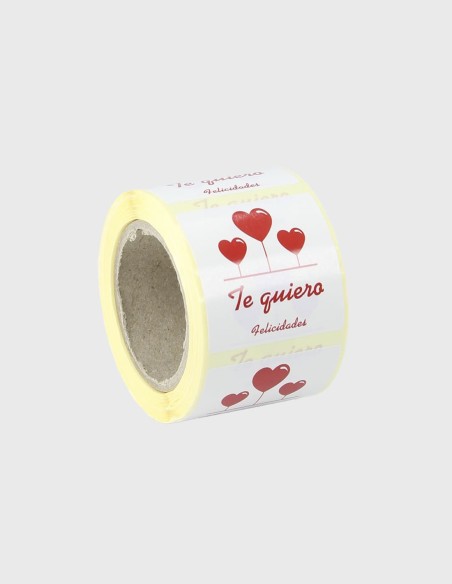 Etiquettes Adhesives Te Quiero Felicidades