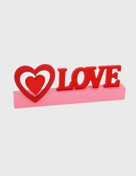 Ornement  I Love You avec Socle