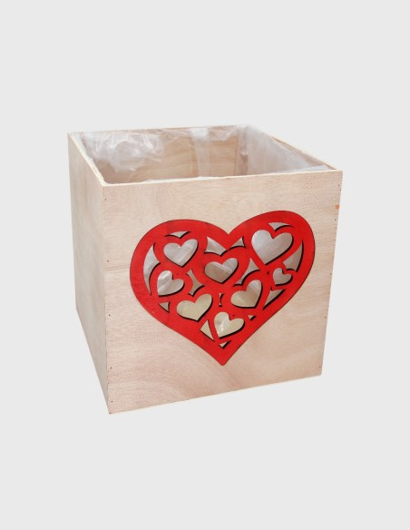 Boîte Romantique en Bois (2 pièces)
