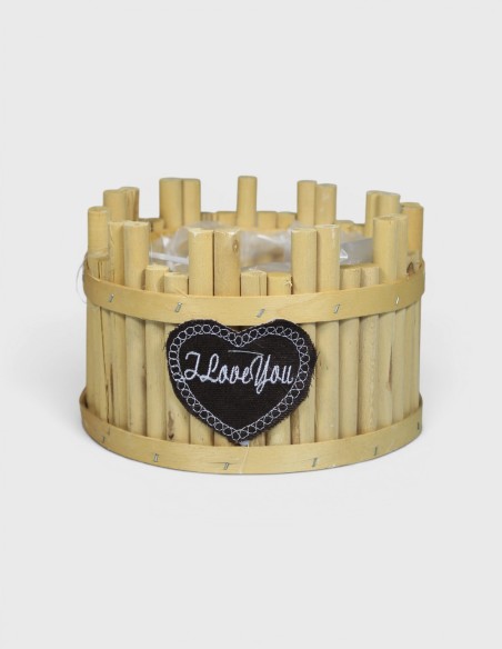 Panier en branches de bois