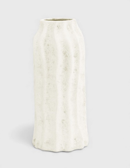 Vase en céramique réf. M25110-1CR Crème
