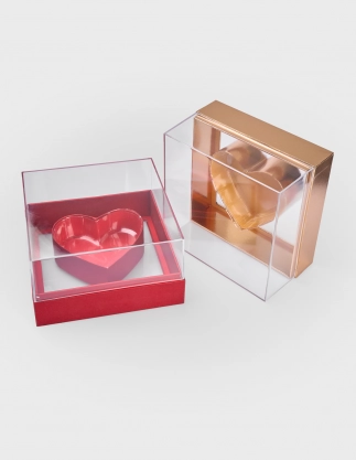 Boîte Coeur Acrylique